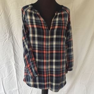 Velvet by Graham and Spencer  Flannel top   size M